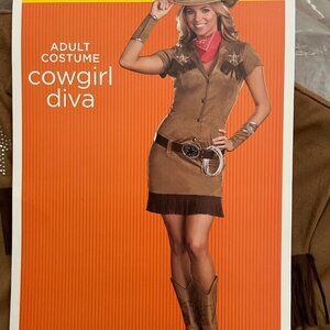 Cowgirl Diva Adult Halloween Costume Size S